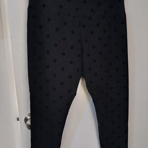 Women's Black Polka Dot Leggings